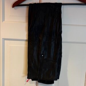 Black Faux Leather Pants